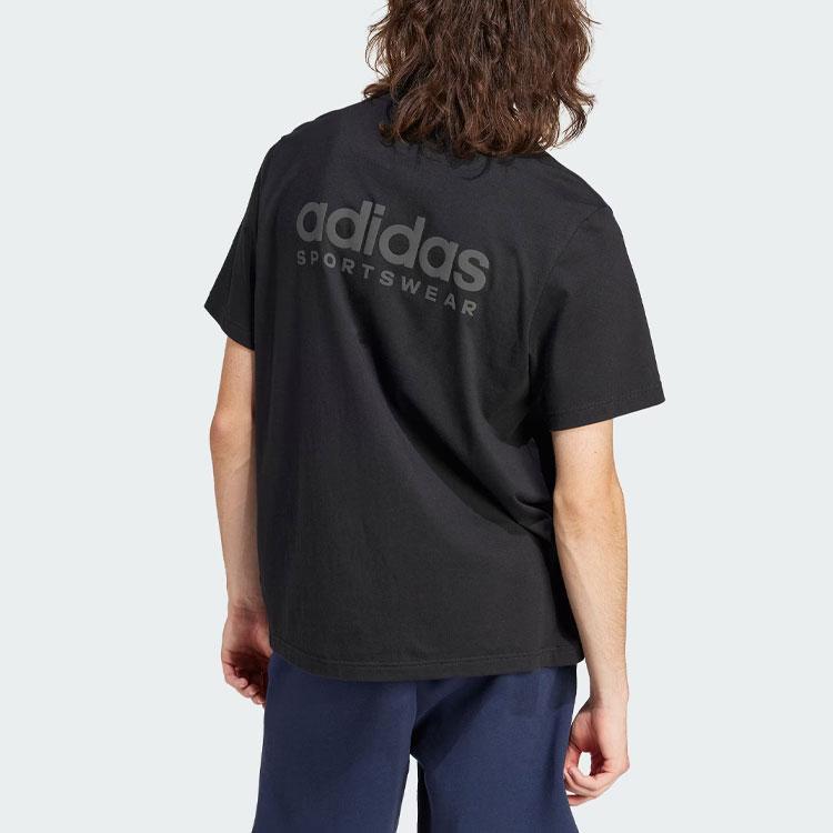 Adidas All Season Graphic Tee Men Tops Black IR5266