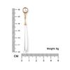 Attractive & Stylish Gold Plated Water Drop Long Pearl Earrings for Women & Girls (Medium, Bronze, Pearl)