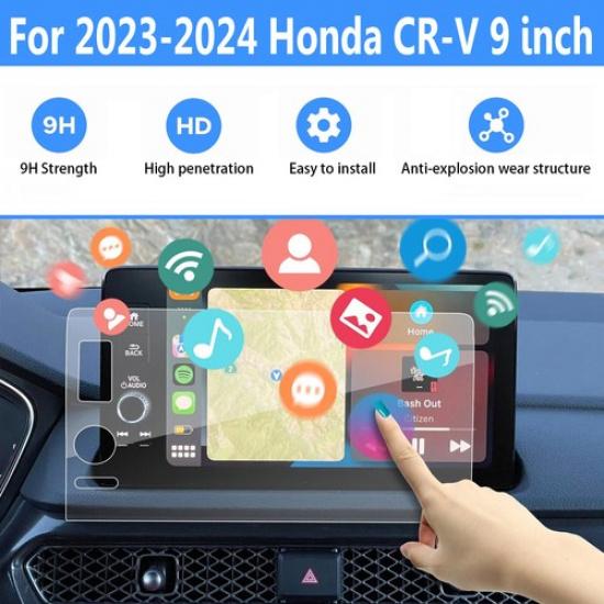 Car Touch Screen Protector Tempered Glass Film 9 Inch For Honda CR-V 2023 2024