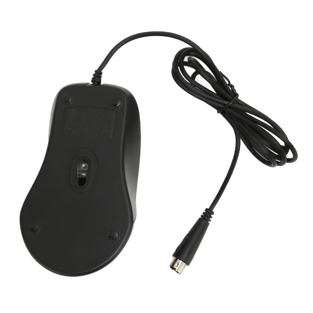 Black Wired for PS2 Optical Mouse Portable Wired Mouse Responsive Ergonomic Mouse Gaming