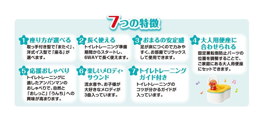 [Amazon.co.jp] AGATSUMA Anpanman 6-Way Potty with Talking Function and Melody [Includes Anpanman Calendar]