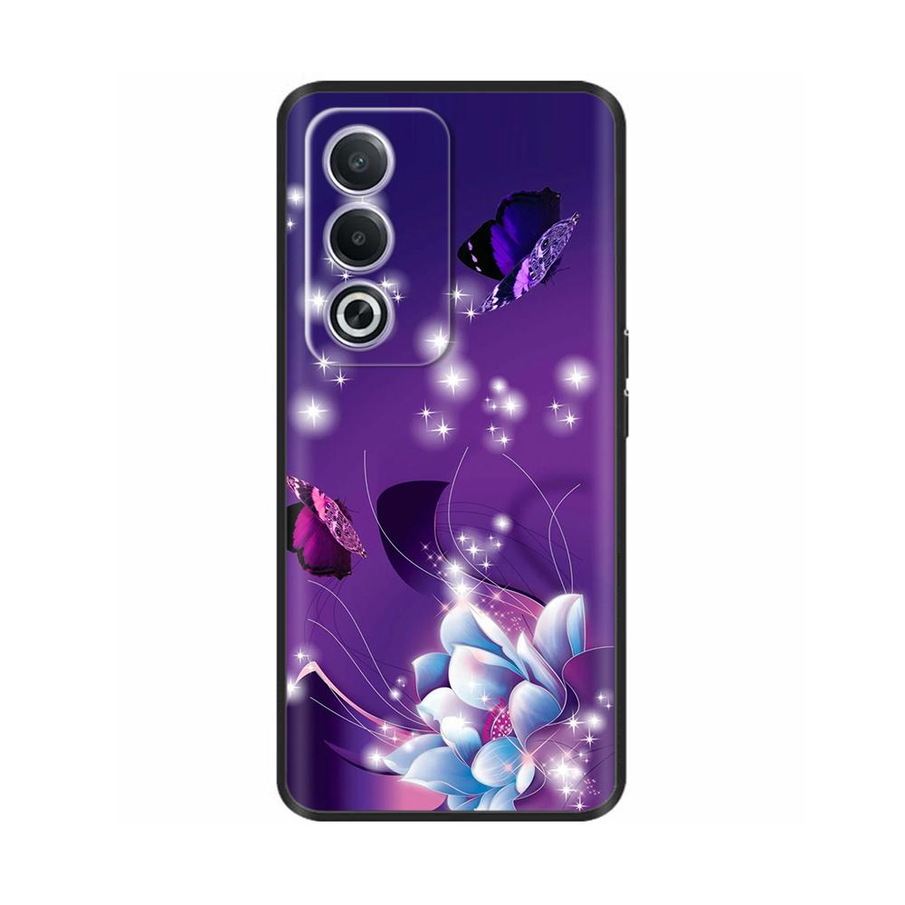 Phone Case for OPPO K12X 5G 6.67" CPH2667 Protection Luxury  Soft Black Silicone Shockproof Shell Painted Back Cover Funda Coque