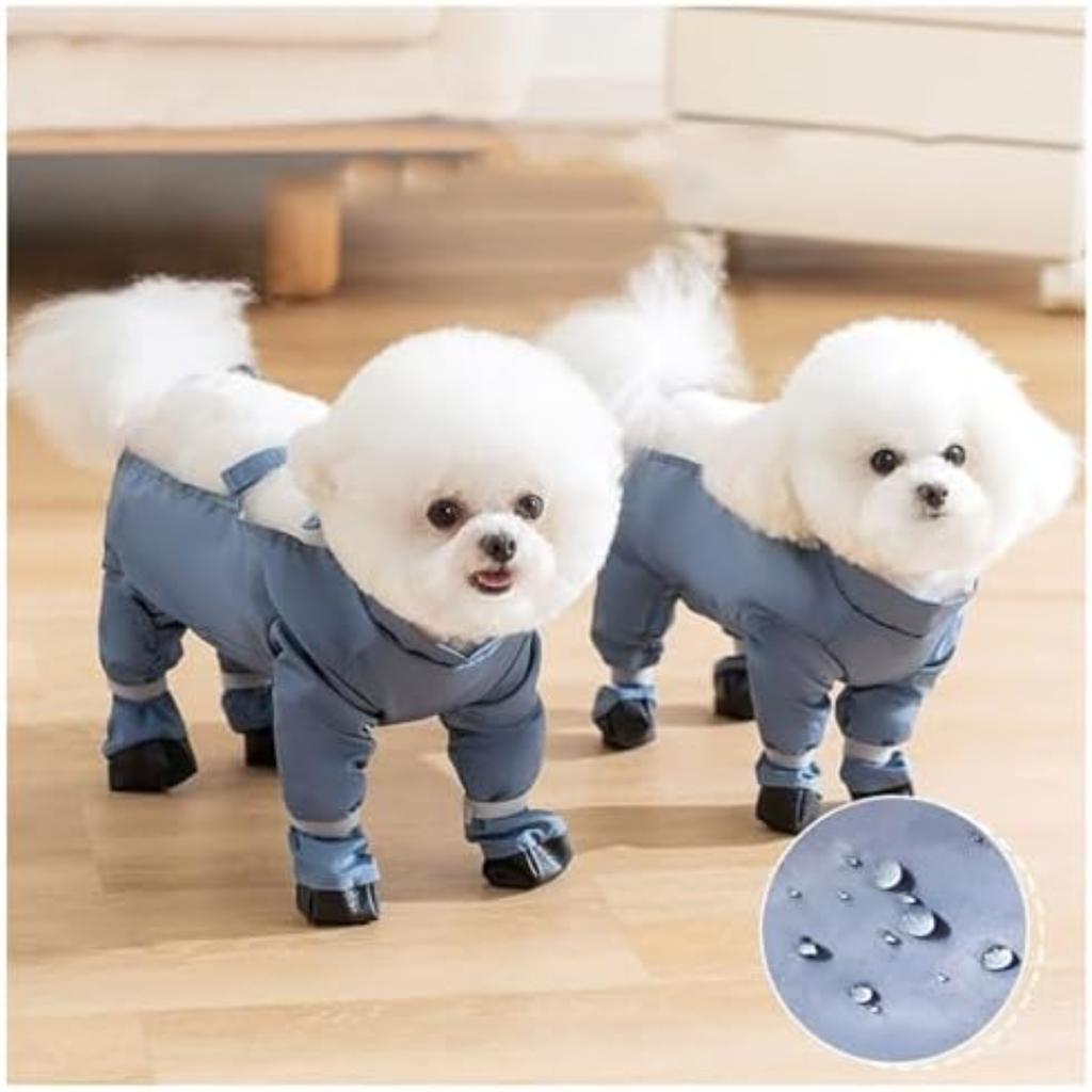 Dog Boots Leggings Waterproof Dogs Pants Anti-dirty Dog Clothes Breathable Dust Pants Adjustable Jumpsuit Straps Pet Supplies