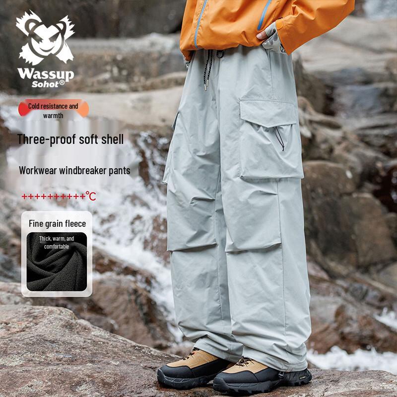 

Wassup Sohot Men s Fleece-Lined Outdoor Cargo Pants 3XL