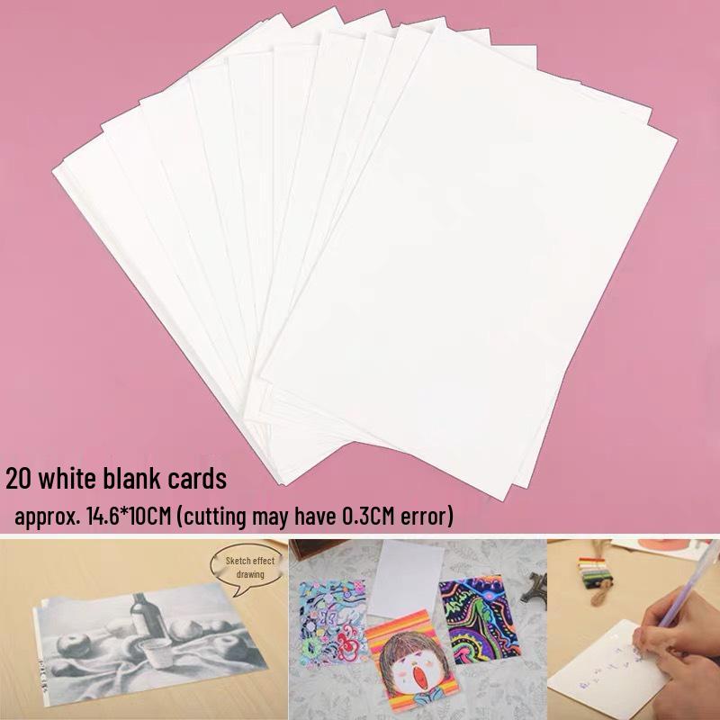 Creative Aesthetic Leaf-Shaped Postcard: New Year & Birthday Greeting Card Set