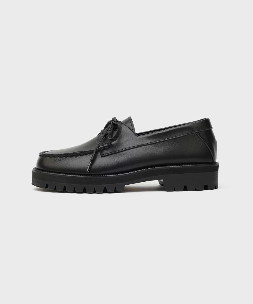 Firenze Atelier [Vibram] Standard Casual Sole Boat Shoes 5099 [Kip Black]
