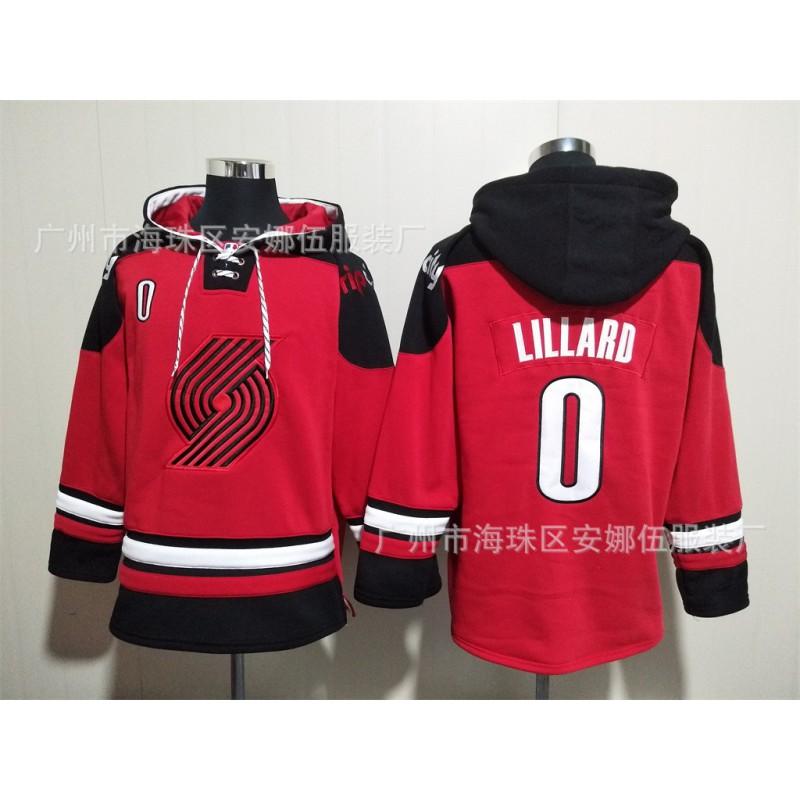 2026 Rugby Fleece Hoodie Trailblazers 32 Embroidered Jersey Team Sports Winter Warm Top
