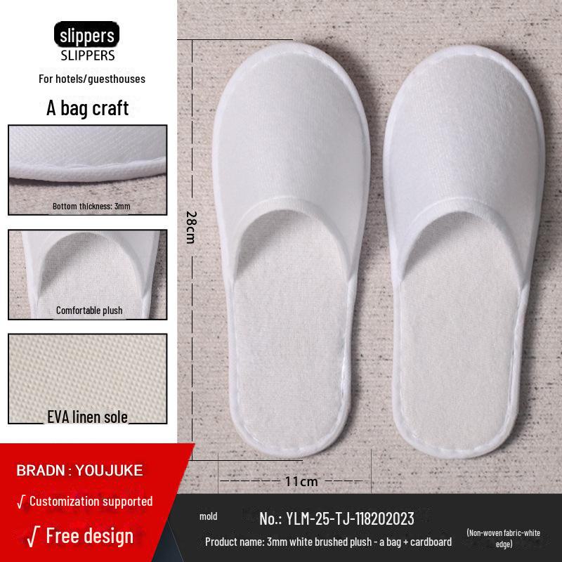 Disposable Non-Slip Slippers for Hotels, Homestays, and Spas