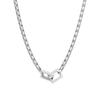 Minimalist Square-ring Interlocking Necklace - Titanium and Steel - Unique and Versatile, Retro and High-end, Trendy Collar Chain