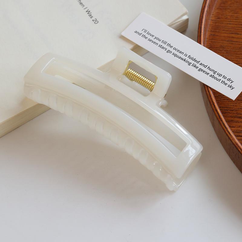Exquisite Acrylic Claw Clip for Thick Hair - Large High-End Shark Hairpin