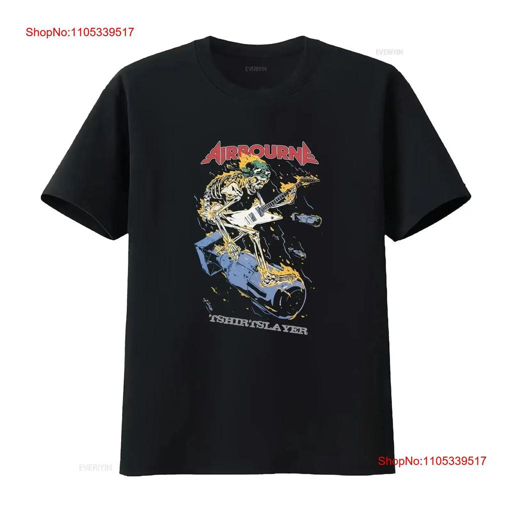 Airbourne T Shirt Tour Gift for Fan TE1509 Vintage Washed Casual Homme Stretched Designer Cloth