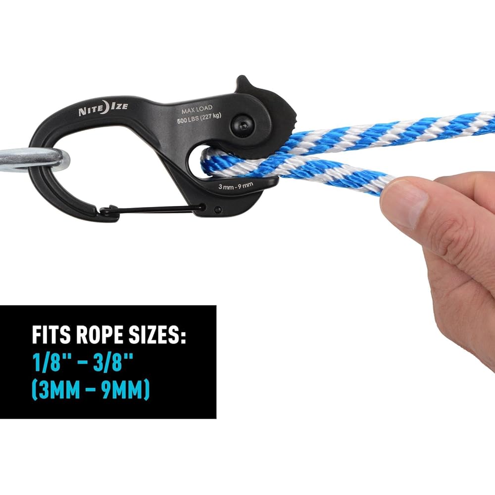 Nite Ize CamJam Aluminum XT Large Black 48x98x23mm Adjustable Rope Tightener