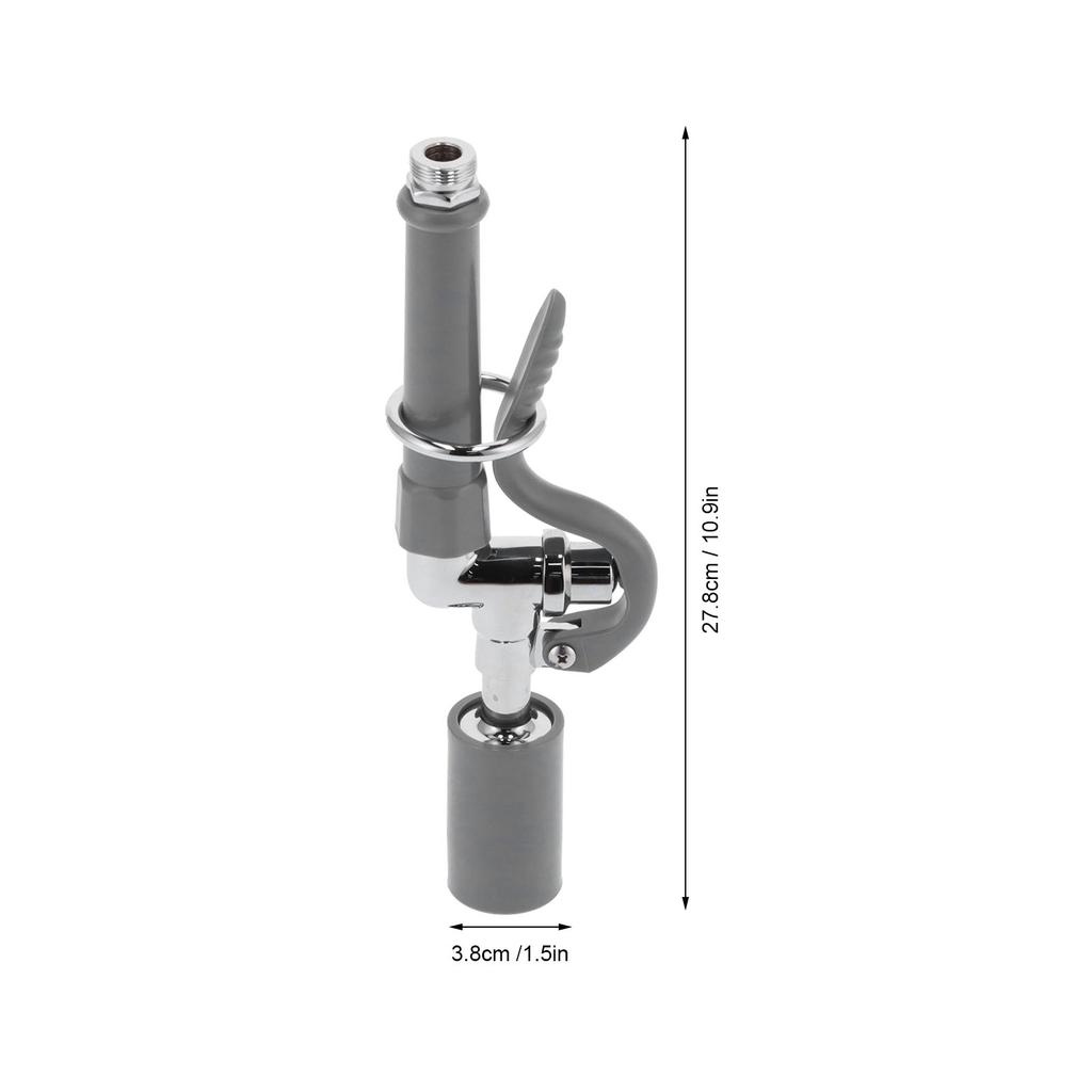 Commercial Faucet Sprayer Assembly Stainless Steel High Pressure Rinse Faucet Spray Head Accessory Gray Kitchen Supplies