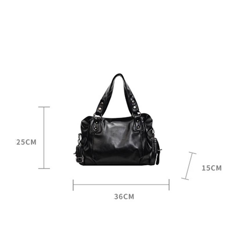 Soft Shoulder Bags High Quality Solid Colors Bags for Women Fashion Zipper Pu Women's Large Capacity Handbags