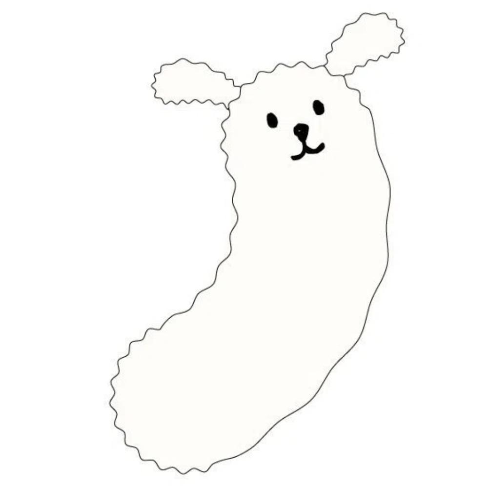 

U-Shaped Dog Cat Headrest Fashion Pet Sleeping Mat Bed Mat Pet Little Pillow Puppy white and white ears