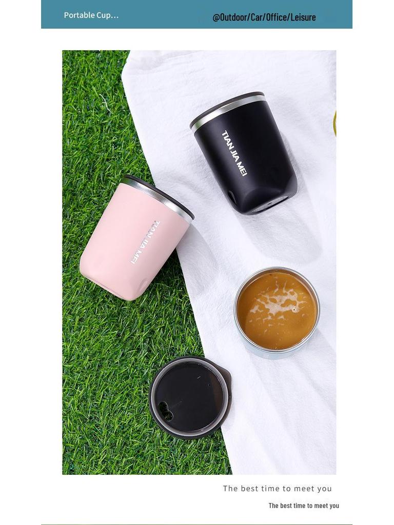 304 High-End Outdoor Office Coffee Tumbler – Colorful, Portable, and Insulated