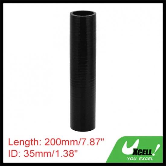 UXCELL 1 Pcs 22/25/28/30/32/35/38/40 mm ID 200mm Length 4mm Thickness 0 Degree Black Car Silicone Hose Coolant Hose Universal