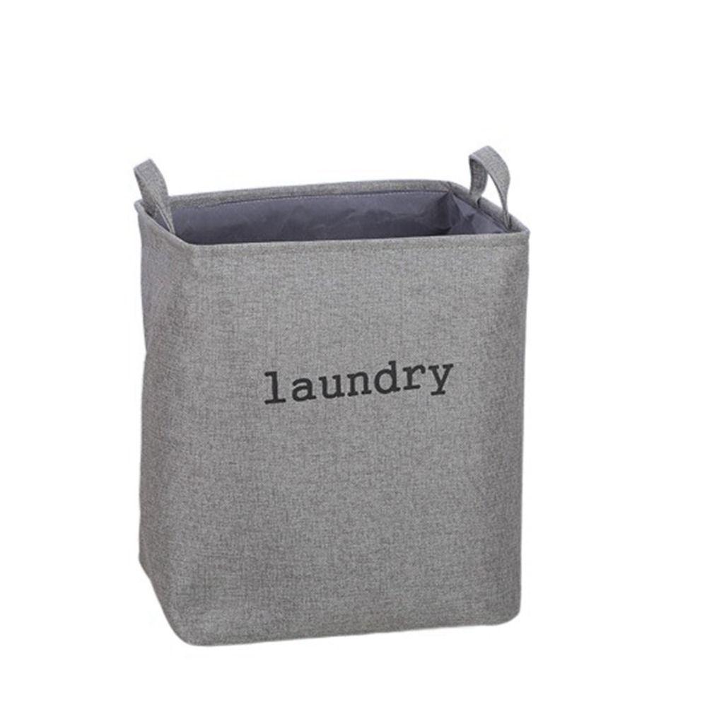 

Foldable Clothes Storage Crate Thick Jute Clothes Storage Basket Toys Organizer Stationery S серый