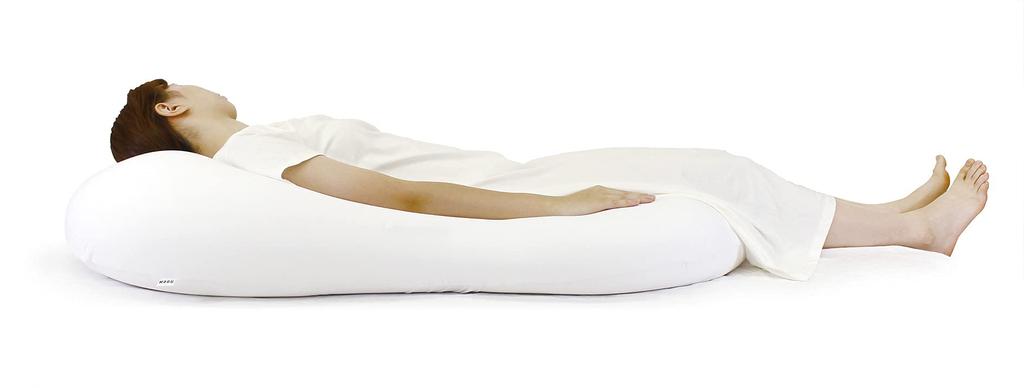 MOGU Pillow Shine White Width 56cm X Height 110cm X Height 20cm Dream Pillow On the Clouds Set Approx. Body/Cover