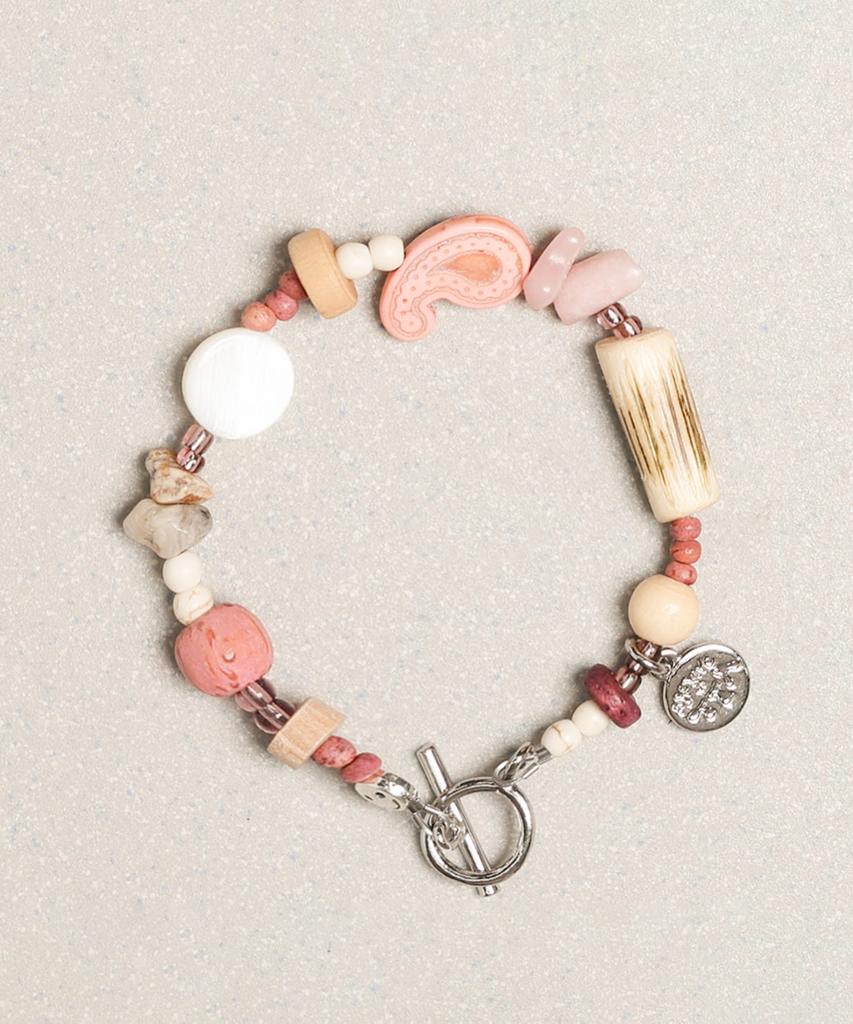 Towtow Archive Paisley Symbol Bracelet Taffy Pink