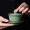 Longquan Celadon Ge Kiln Sancai Gaiwan