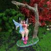 Fairy Flower Couple Garden Resin Art Decor With Swing For Collectible Gift