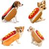 Entzückende Baumwoll-Hotdog-Haustierkleidung für kleine Hunde und Katzen. Perfekt für festliche Feiern.
