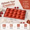 2pcs BPA Free Chocolate Truffle Mold 15 Cavity Candy Mold Small Dome Baking Mold  Chocolate Mousse