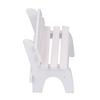 Scale Wooden Dollhouse Bench Miniature Garden Bench with Rounded Beautiful Decorative 112 Model, Corners, White,