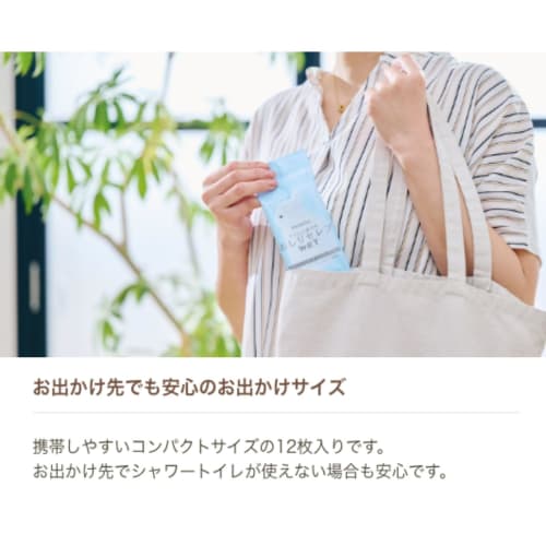 Oshiri Celeb WET On-the-Go Cleaners, Unscented, 12 Sheets (3 Packs)