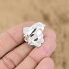 Natural Crystal Quartz Gemstone 925 Silver Multi Stone Adjustable Ring For Women