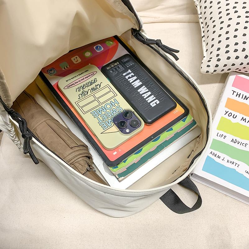 Mochila Escolar para Estudiantes de Gran Capacidad Mochila para Exteriores de Nailon Ligera Mochila de Viaje