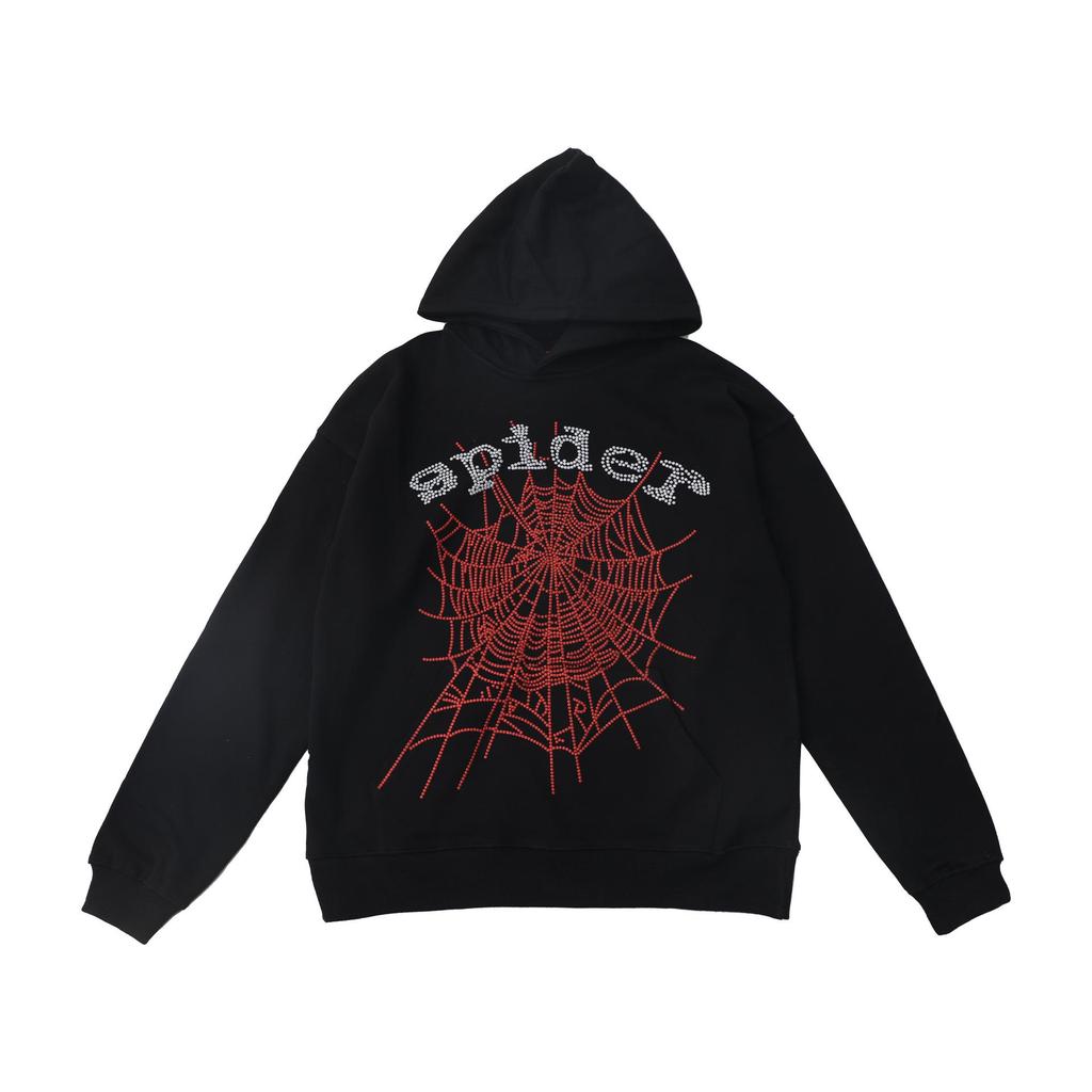 Sp5der Unisex High-Quality American Style Spider Web Hoodie Set