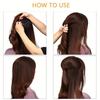 Elegant 2-Piece Set Invisible Hair Volume Boost Clips - Vintage Style, Oval Shape with Hollow Design for Women & Girls