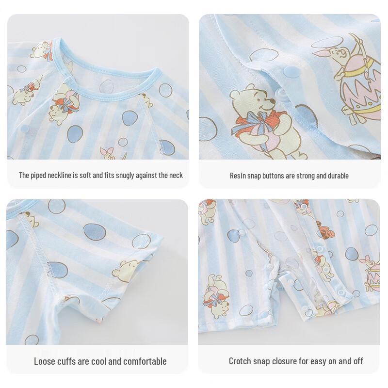 Disney Baby 2-Piece Summer Cotton Short-Sleeve Bodysuit Set