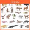Wilder Tiger Löwe Giraffe Panda Figuren Set PVC Nichtstatisch Pädagogisches Spielzeug Für Kinder Lernen