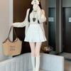 Women's Bow Skirt Spring French Sweet High Waist Cake Lace Puffy A Short Skirts