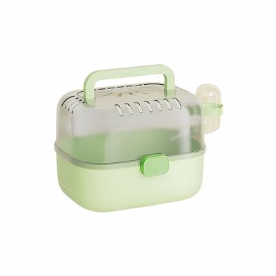 Handheld Hamster Cage Breathable Ventilated Pet Travel Case Transparent Escape Proof Pet Carrier Home Travel