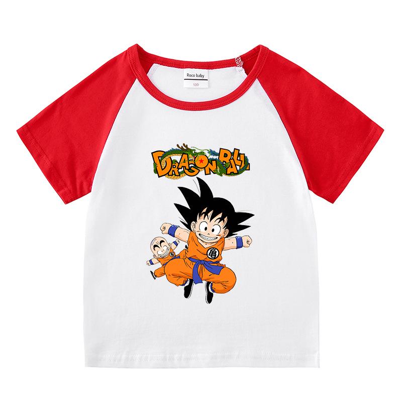 Kids' Summer Color Block Two-Piece Set: Baby Hot Pants & Short Sleeve T-Shirt Casual Outfit