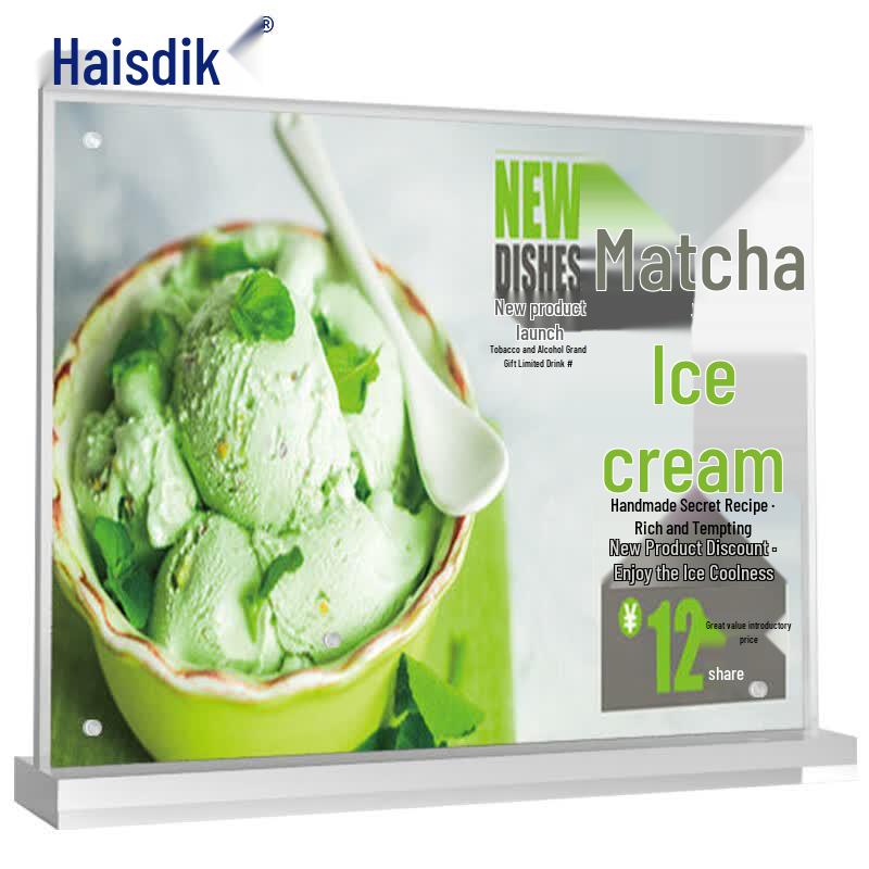 Acrylic Double-Sided Table Sign & Display Holder 148x210mm