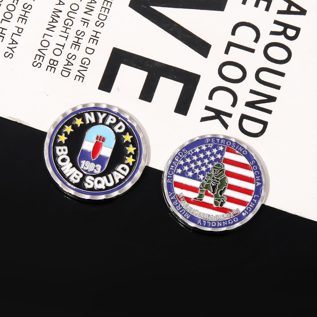 Kreative New Yorker Polizei 1903 Metall Emaille Anstecknadel Münze Bombenkommando Amerikanischer Pin Herren Damen Rucksack Schmuck Zubehör Geschenk