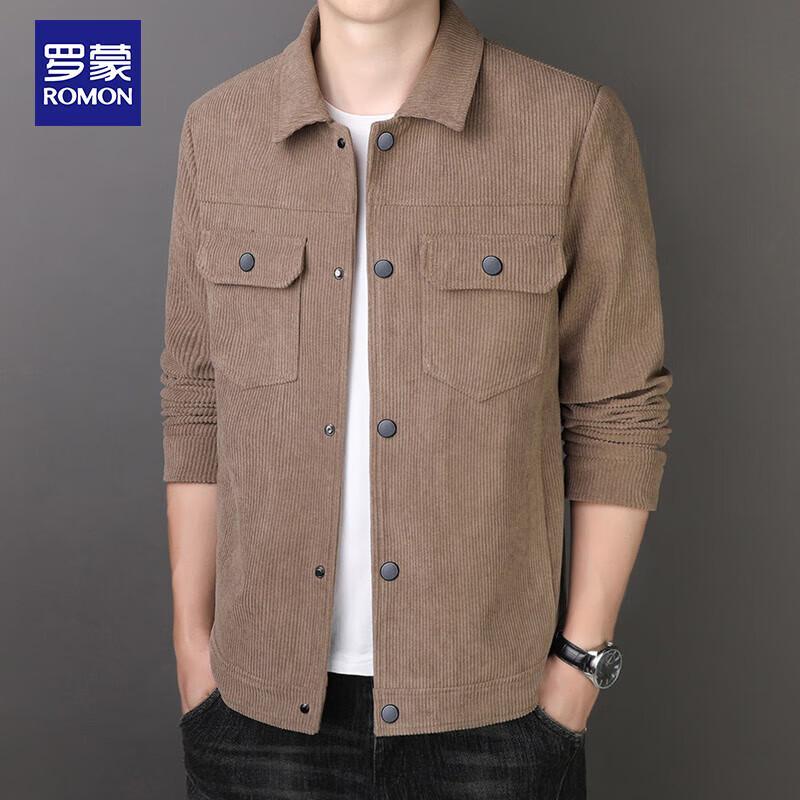 ROMON Men's Corduroy Lapel Jacket 2270
