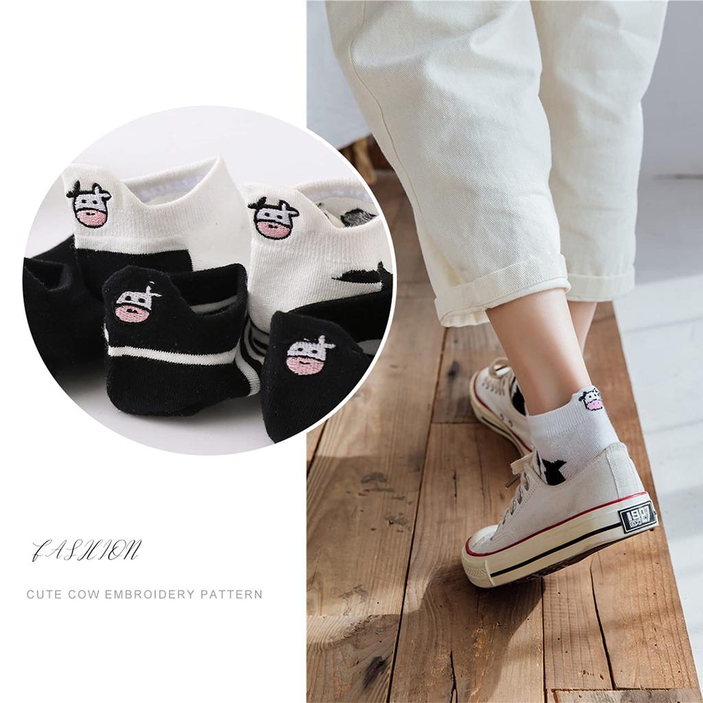 Ankle Funny for Animal Short Black and of 5 Women's Socks, Socks, Socks, Women, Cute, Tight, Print, Non-slip, Non-stuffy, Socks, Stylish, Socks, Thin,