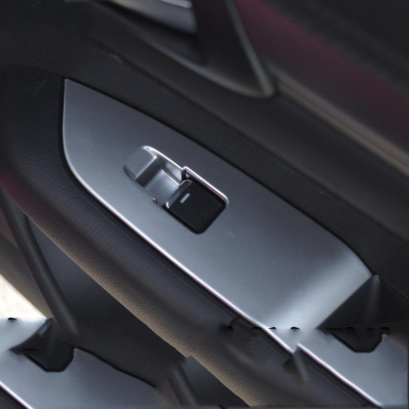 For MAZDA CX-5 CX5 2017 2018    Inner Door Armrest Car Window Switch Adjust Panel Cover Trim Modification Sticker