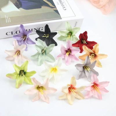10/30PCS Silk Lily Artificial Flower Wedding Festival Party Garden Home Room Vase Table Decoration Wreath Scrapbook Diy Gift Box