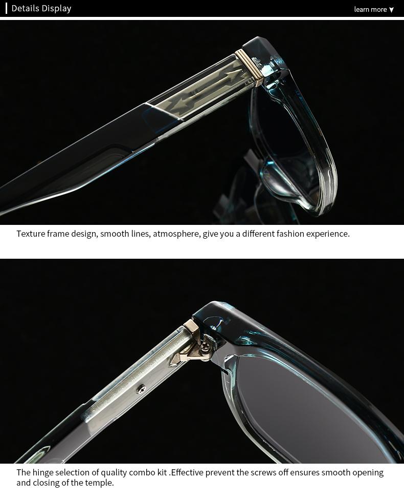 Evropské a americké sluneční brýle s plným rámem a nožičkami na kolíček, exportní, moderní šarm, retro sluneční brýle 62004