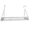 Clothes Drying Rack with 36 Clips Stainless Steel Socks Shoes Hanger Organizer for Balcony