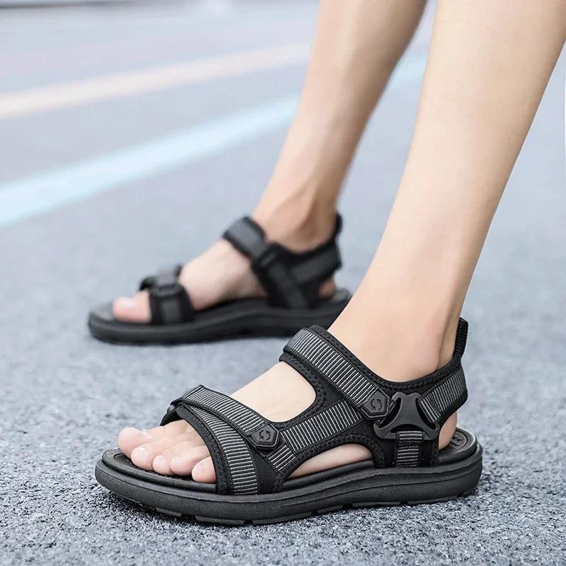 Vanmie Sandal Men  Summer Sandals for Men Leisure Beach Sandals Male Summer Shoes Lightweight Outdoor Casual Shoes
