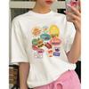 Fruit Stickers Graphic Tee, Fresh Fruit Graphic T-Shirt, Comfort Colors Preppy Summer Shirt
