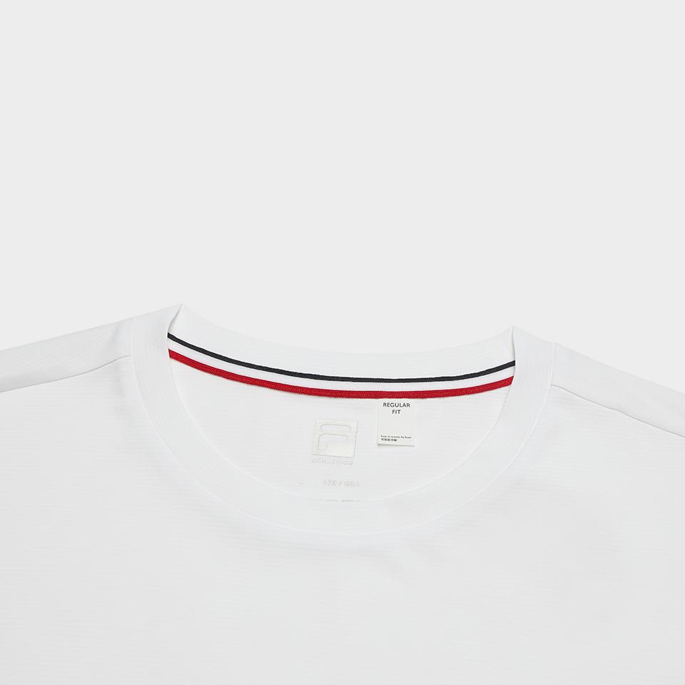 Fila Tennis Athletics Series Casual Classic Simple Retro Tennis Shirt Men tops A11M533136F-WT